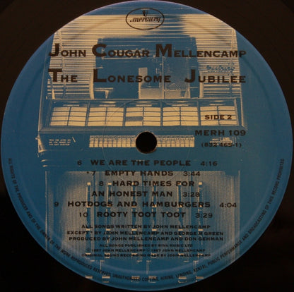 John Cougar Mellencamp. The Lonesome Jubilee ( Gatefold ) VG+VG