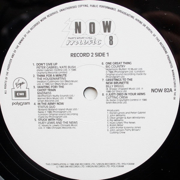 Various. Now That's What I Call Music 8  ( Double ) VG+VG