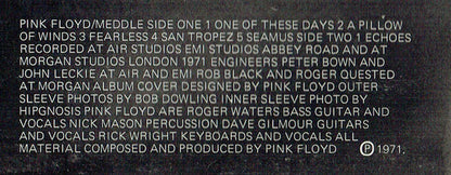 Pink Floyd. Meddle ( The Gramophone Co. Rim text. No sleeve patent number ) VG+VG - Ad-Astra Records