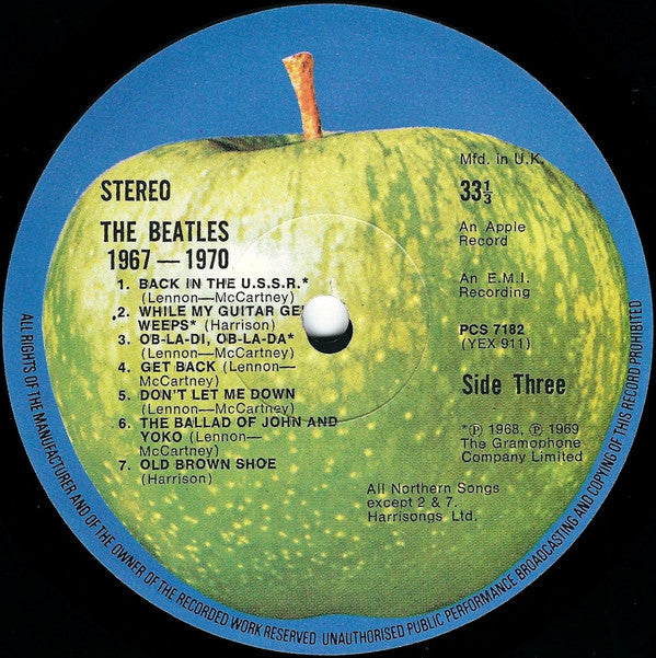 The Beatles. 1967 -1970 ( Double ) VG+VG
