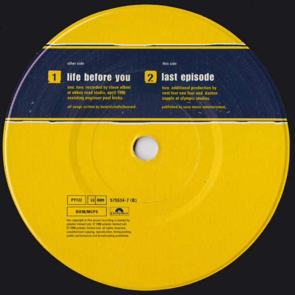 Vent 414. Life Before You ( 7" Single ) NM VG+ - Ad-Astra Records