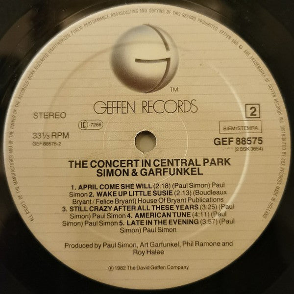 Simon & Garfunkel. The Concert In Central Park ( Double + Booklet ) VG+VG