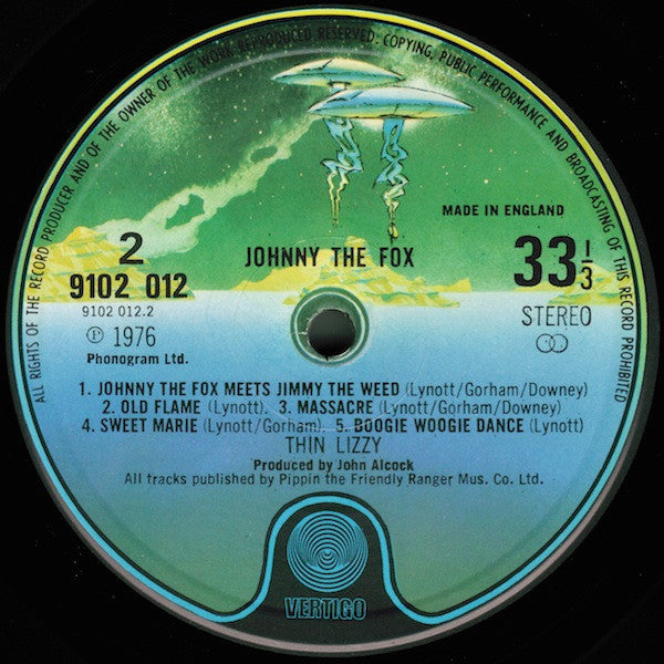 Thin Lizzy. Johnny The Fox VG VG