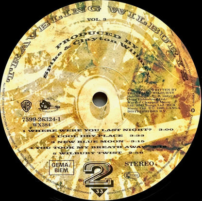 Travelling Wilbury's. Vol.3 VG+VG