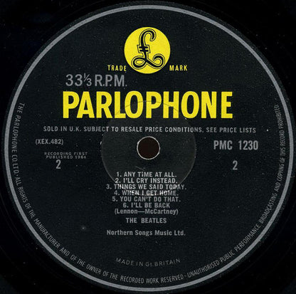 The Beatles. A Hard Day's Night (  Mono, Variation B ) G+G+