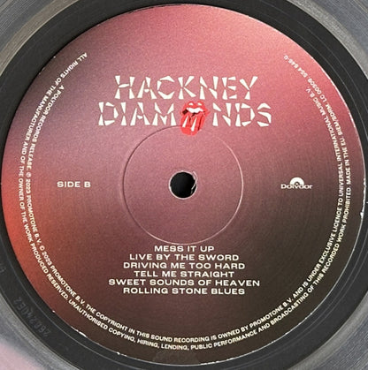 The Rolling Stones. Hackney Diamonds (  Stereo, Clear Diamond, Gatefold )