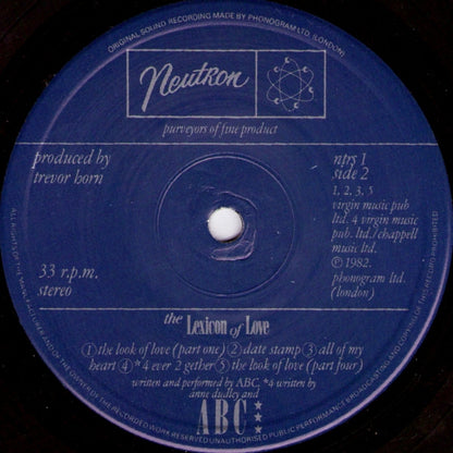 ABC. The Lexicon Of Love VG+VG