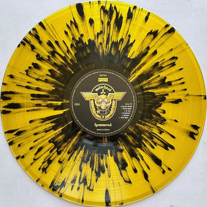 Motorhead. Hammered 20th anniversary reissue. Transparent yellow with black splatter.