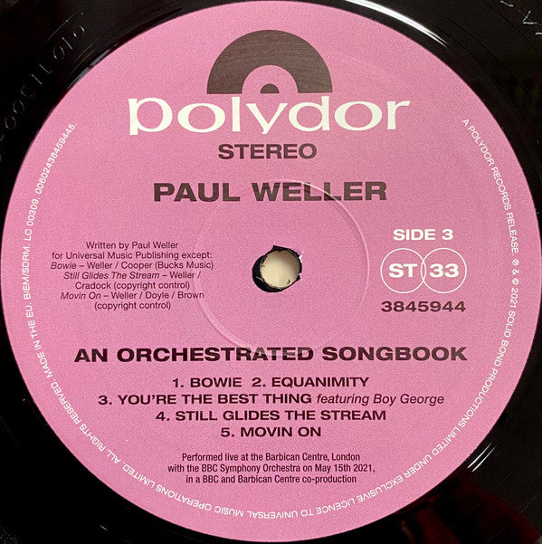 Paul Weller. With Jules Buckley & The BBC Symphony Orchestra ( 2 x LP )