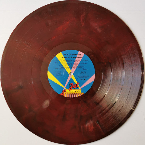 Ozzy Osbourne. Diary Of A Madman ( Reissue, Red & Black Swirl )