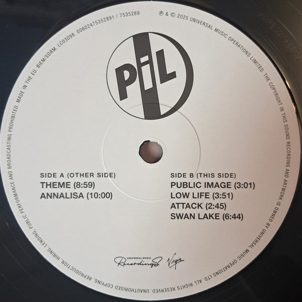 Public Image. Public Image ( First Issue ) Record Store Day, Limited Edition, U.S. Mix VG+VG+