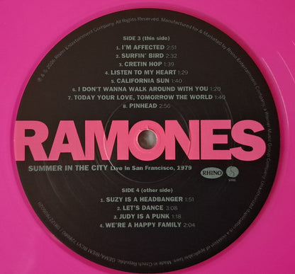 Ramones. Summer In The City (Live In San Francisco, 1979)  2 × Vinyl, LP, Record Store Day, Limited Edition, Stereo, Pink Neon