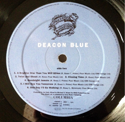 Deacon Blue. Fellow Hoodlums VG+VG