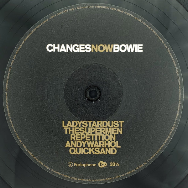 David Bowie. Changesnowbowie Record Store Day 2020 Limited Edition