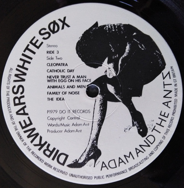 Adam And The Ants. Dirk Wears White Sox VG+VG