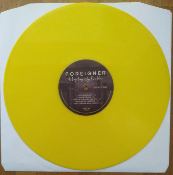 Foreigner.  A Long, Long Way From Home ( TOKYO, JAPAN - 29TH APRIL 1989 ) Yellow Vinyl