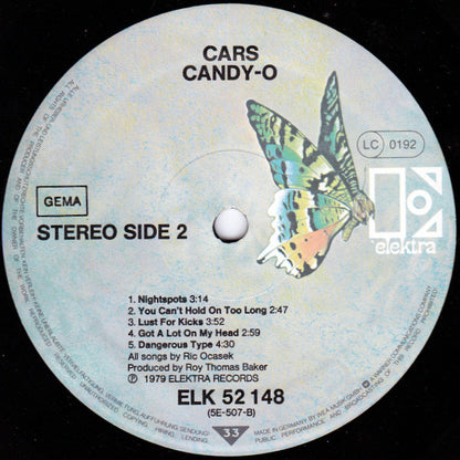 The Cars. Candy-O ( German Library ) VG+G+