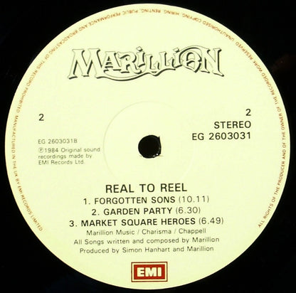 Marillion. Real To Reel ( Live ) VG+VG