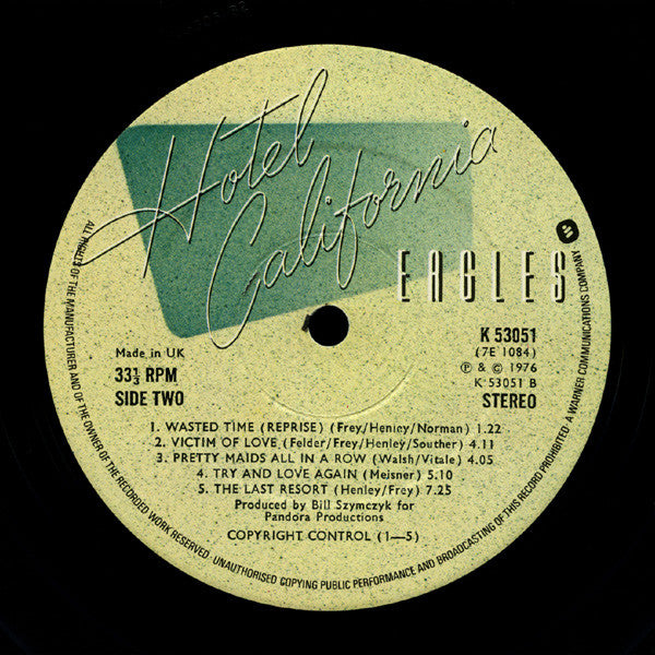 Eagles. Hotel California ( Gatefold ) VG VG
