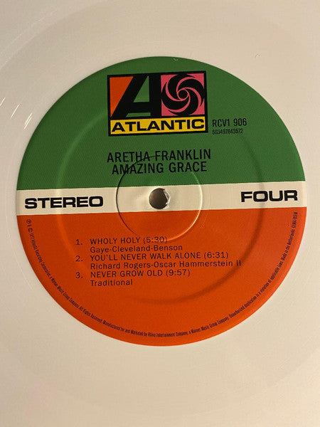 Aretha Franklin. Amazing Grace  50th Anniversary limited edition release on white vinyl. VG+VG+