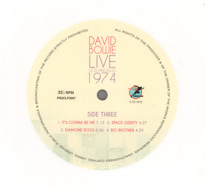 David Bowie. Live Los Angeles 1974 ( Double White 180g Vinyl )