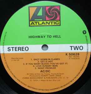 AC / DC. Highway To Hell ( K 50628 ) VG+VG