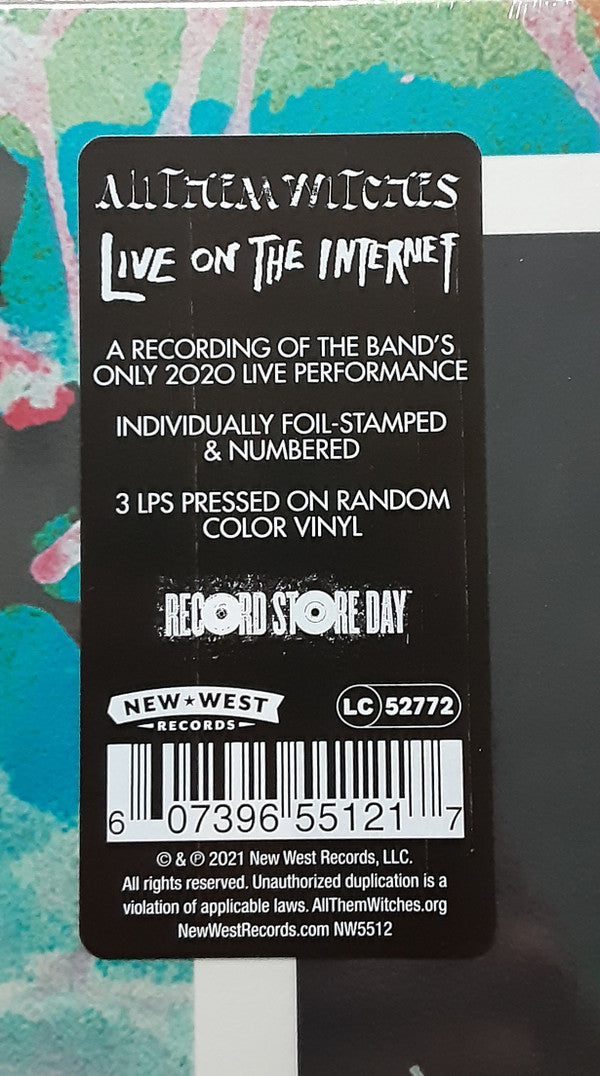 All Them Witches. Live On The Internet ( 3 x Vinyl, LP, Album, Record Store Day, Limited Edition, Numbered, Coloured )