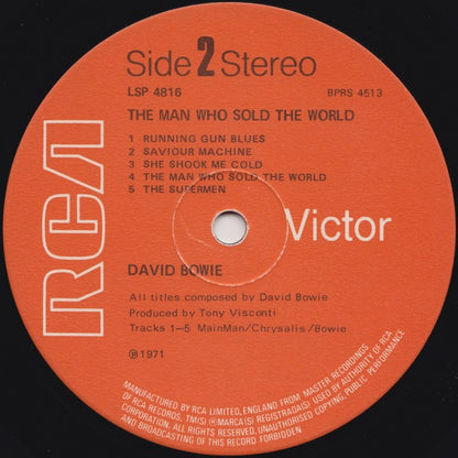 David Bowie. The Man Who Sold The World ( Re Issue Repress ) VG G+