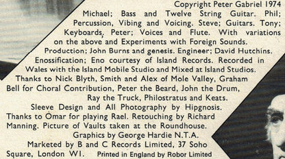 Genesis. The Lamb Lies Down On Broadway ( Re Issue ) VG+VG