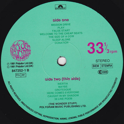 The Wonder Stuff. Never Loved Elvis VG+VG