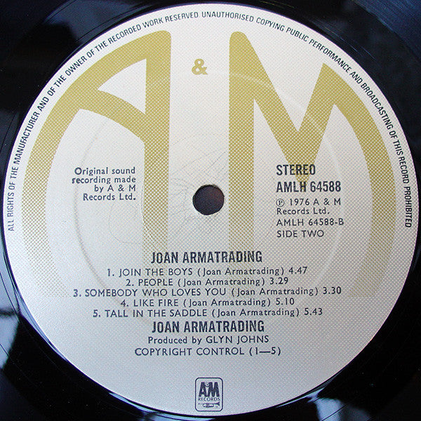 Joan Armatrading. Joan Armatrading VG G+ - Ad-Astra Records