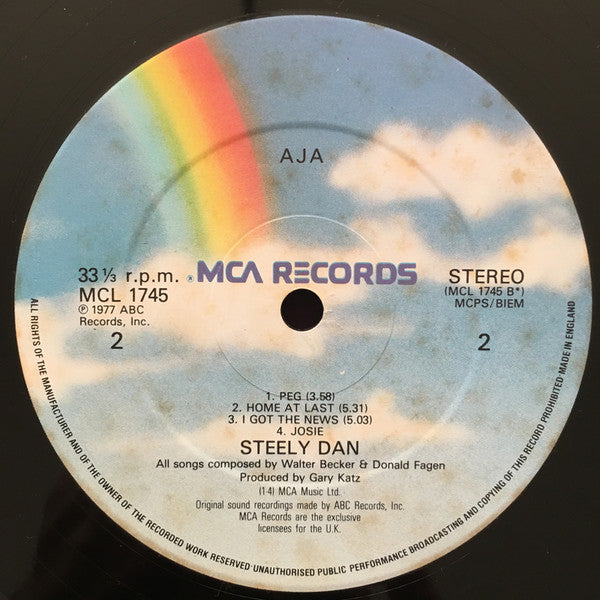 Steely Dan. Aja (  Reissue, Single-slip ) VG+VG