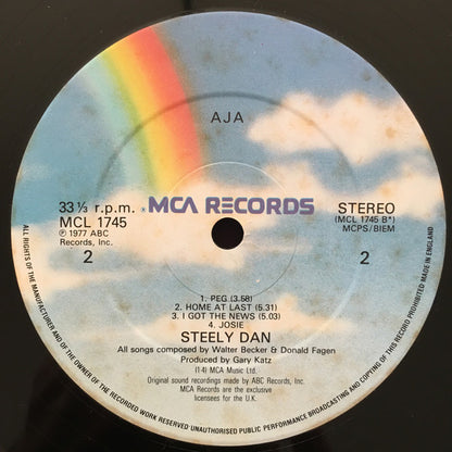 Steely Dan. Aja (  Reissue, Single-slip ) VG+VG