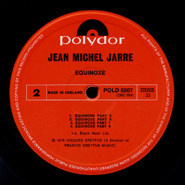 Jean Michel Jarre. Equinoxe VG+VG