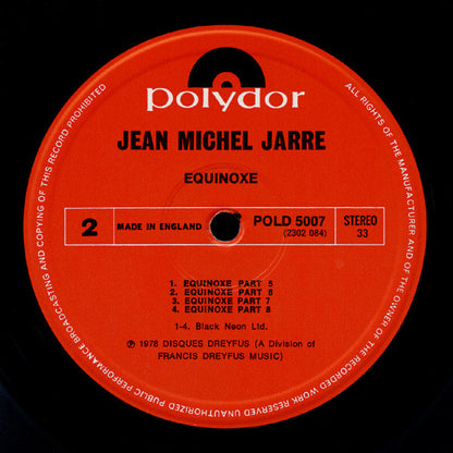 Jean Michel Jarre. Equinoxe VG+VG