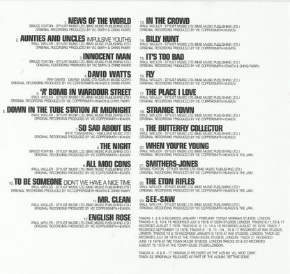 The Jam. Direction, Reaction. 5 CD Box Set ( No Booklet ) VG VG