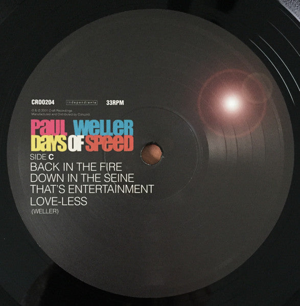 Paul Weller. Days Of Speed ( Re Issue ) Double Album