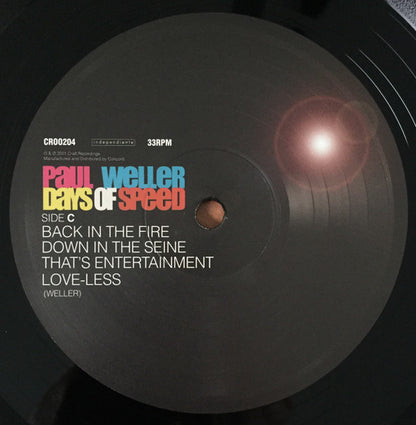 Paul Weller. Days Of Speed ( Re Issue ) Double Album