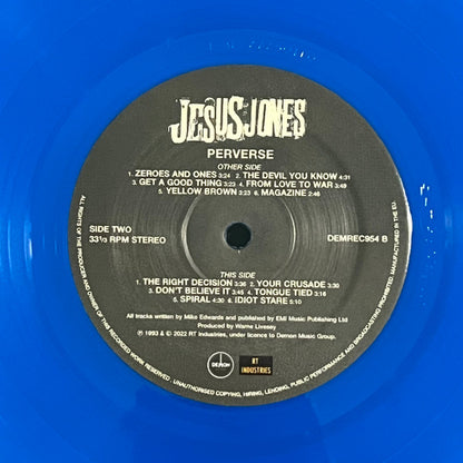 Jesus Jones. Perverse ( 140g Blue Vinyl )