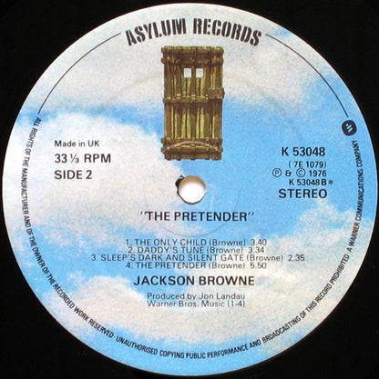 Jackson Browne. The Pretender VG+G+