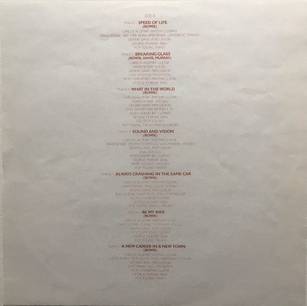 David Bowie. Low ( 1st Issue ) VG+VG - Ad-Astra Records