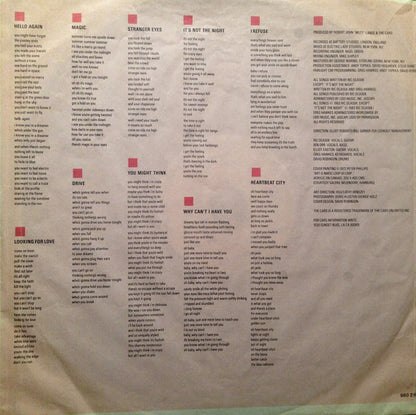 The Cars. Heartbeat City ( Gatefold )( Ex German Library ) VG+VG
