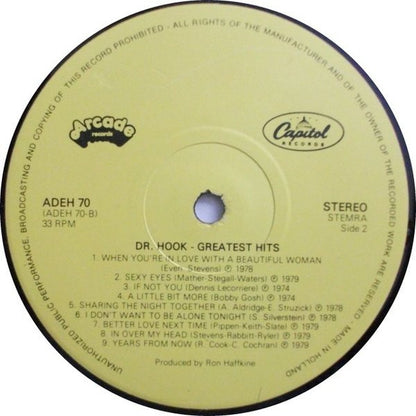 Dr. Hook. Greatest Hits VG+VG