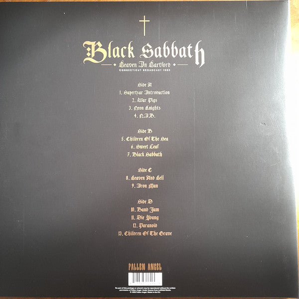 Black Sabbath.  Heaven In Hartford (Connecticut Broadcast 1980) Double Ltd Edition Purple Vinyl
