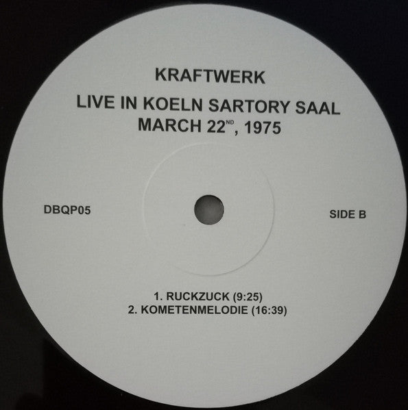 Kraftwerk.  Live In Koeln Sartory Saal, March 22nd, 1975