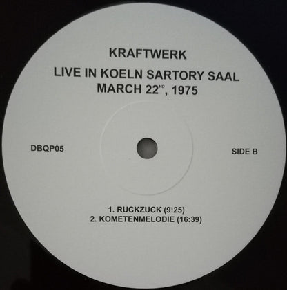 Kraftwerk.  Live In Koeln Sartory Saal, March 22nd, 1975