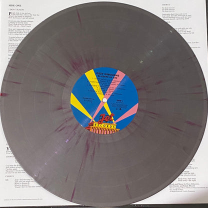 Ozzy Osbourne. Blizzard Of Ozz ( Reissue, Stereo, Silver w/ Red Swirls )
