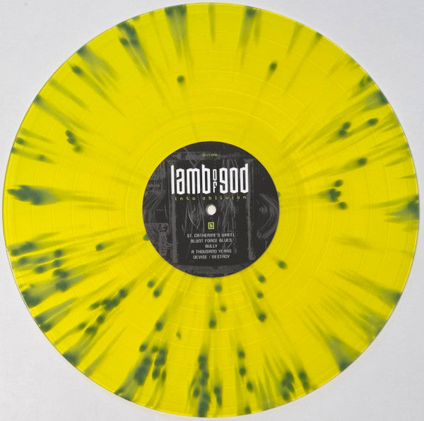 Lamb Of God. Into Oblivion (  Limited Edition, Yellow w/ Green Splatter [Transparent Light Yellow-Green Splatter ) - Ad-Astra Records