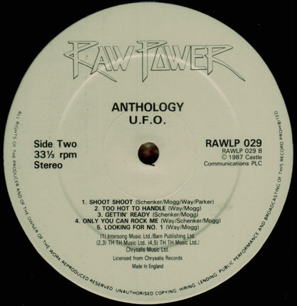 UFO. Anthology ( Gatefold UK 1st Press ) VG+VG