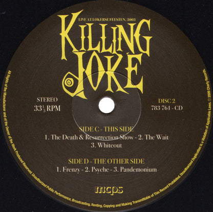 Killing Joke. Live At Lokerse Feesten, 2003 ( Album, Record Store Day, Deluxe Edition, Limited Edition, Reissue )